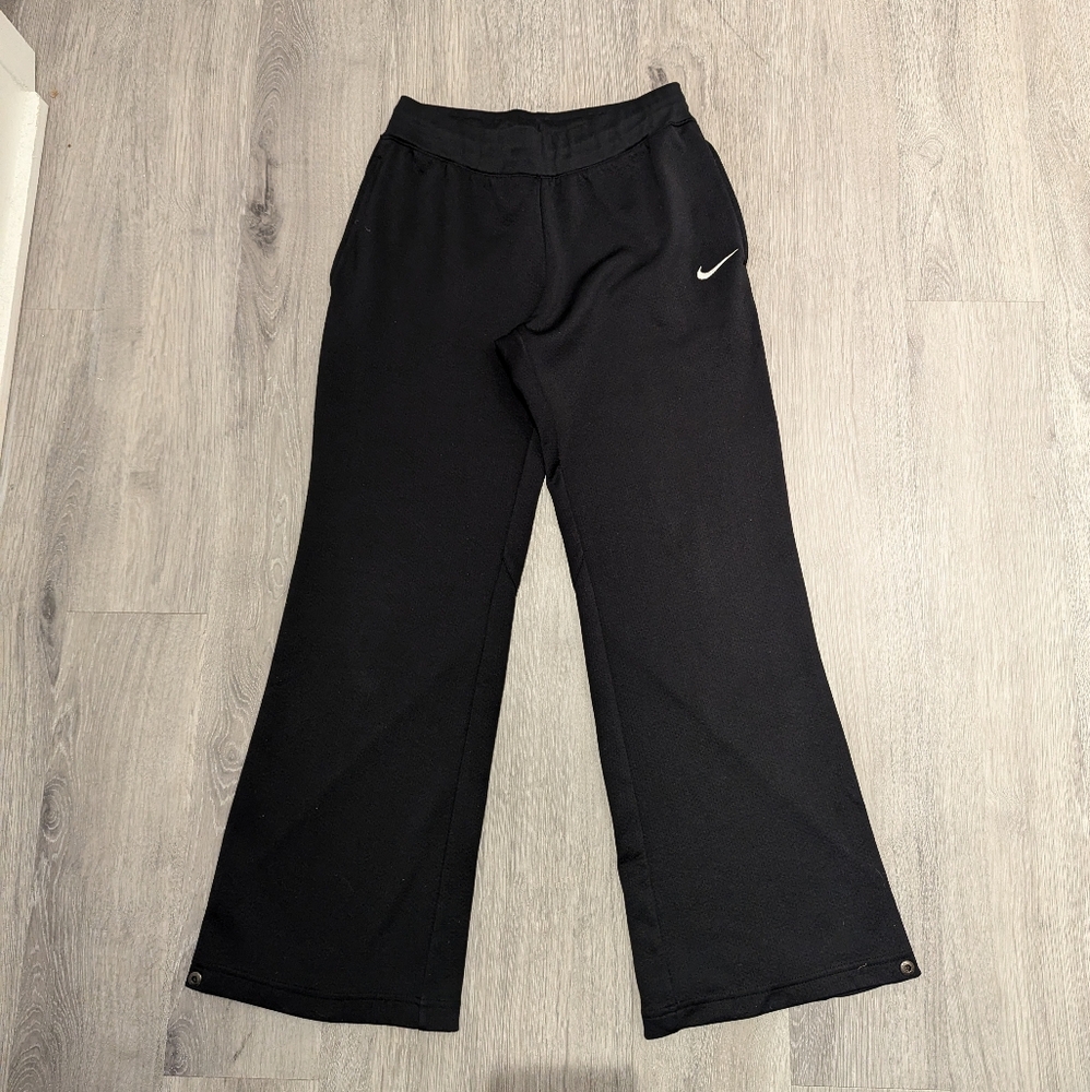 Nike Team Black Pants Size Small - Athletic, Lounge, Flared Leg - Picture 2 of 3